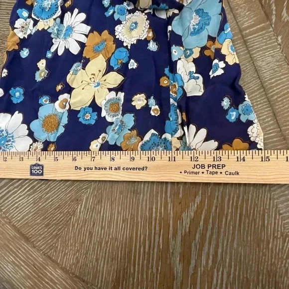 ✨For Love & Lemons Magnolia Ruffled Jumper Midnight Bloom, Size Small - Picture 10 of 16